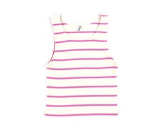 Kids ONLY candy pink/true red/black striped top